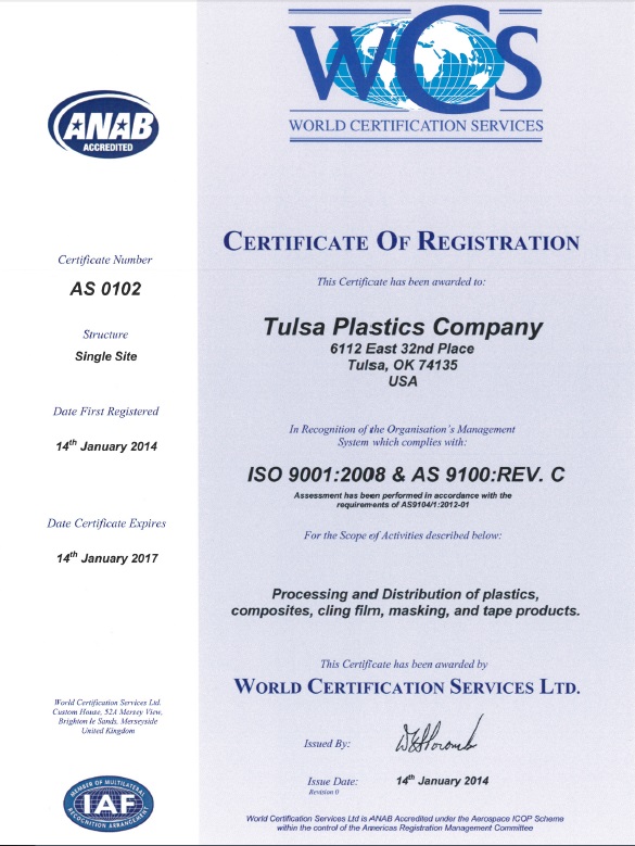 Tulsa Plastics Documents Tulsa, OK 8882735303
